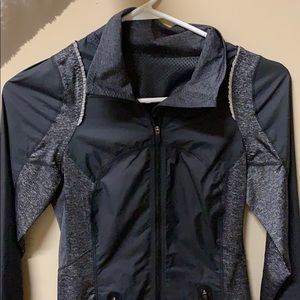 Lululemon Heathered Rain Jacket with Mesh Paneling